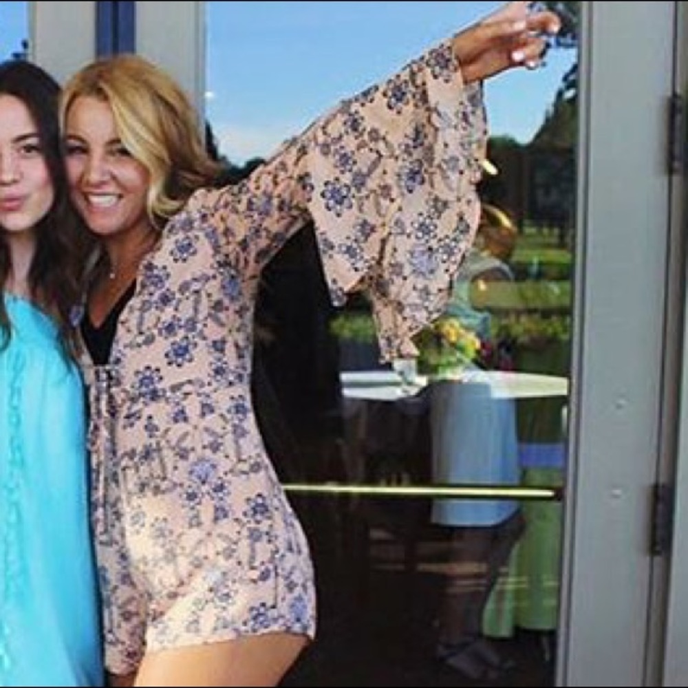 FOR LOVE AND LEMONS FLORAL ROMPER